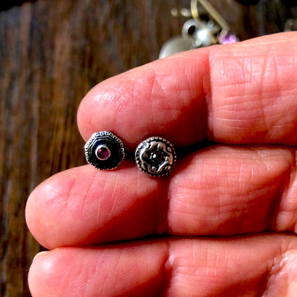 Beth Orduna sterling stud earrings